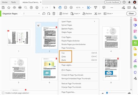 Rotate, move, delete, and renumber PDF pages .